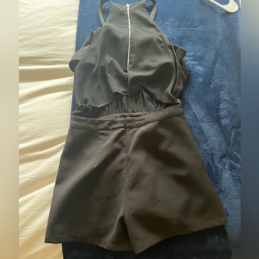 Dance & Marvel Elegant Black Romper - Picture 7 of 9